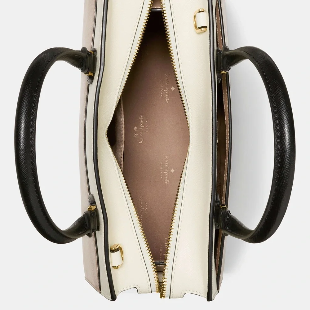 Kate Spade New York Madison Medium Satchel in Colorblock Saffiano Leather - Picture 7 of 7